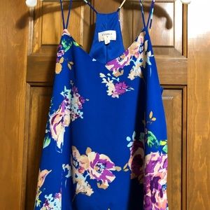 Flower tank top blouse